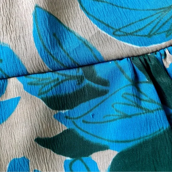 Vintage 1950's-60's Stacey Ames Pleated Neck Sleeveless Floral Sun Dress - Picture 9 of 16